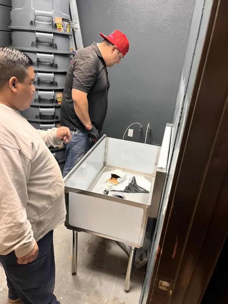 Commercial plumbing and sink installation in Franklin